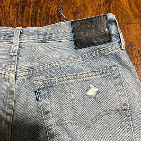 Levi’s Made and Crafted 501 Patchwork Selvedge Denim Jeans - Picture 3 of 9